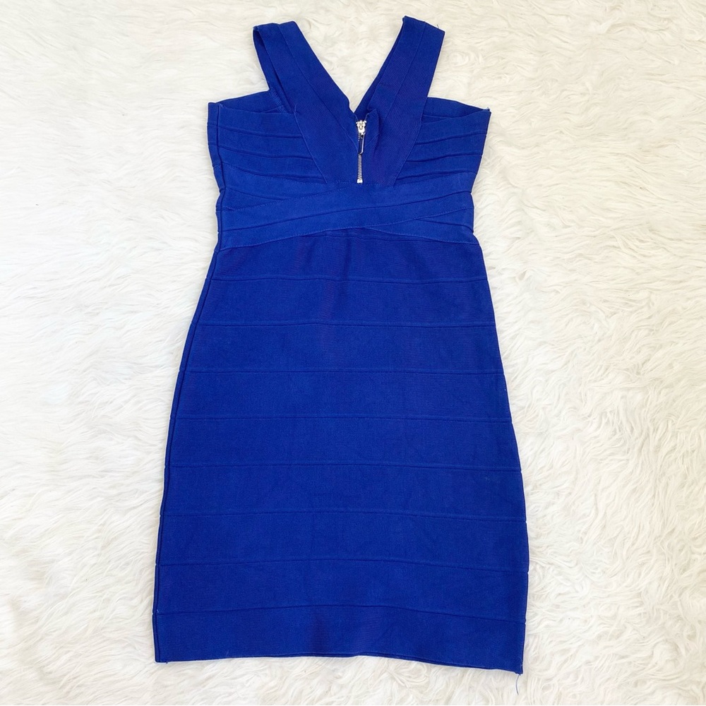 BEBE Blue Banadge Dress - Picture 3 of 8